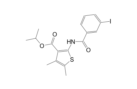 isopropyl 2-[(3-iodobenzoyl)amino]-4,5-dimethyl-3-thiophenecarboxylate