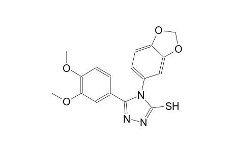 4H-1,2,4-triazole-3-thiol, 4-(1,3-benzodioxol-5-yl)-5-(3,4-dimethoxyphenyl)-