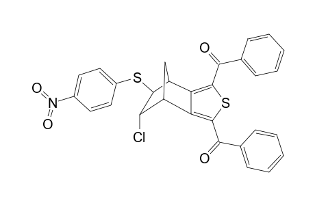 1,3-Dibenzoyl-5-exo-chloro-4,5,6,7-tetrahydro-4,7-methano-6-exo-(4-nitrophenylthio)-2-benzothiophene