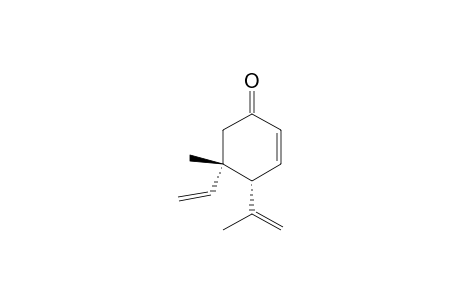 2-Cyclohexen-1-one, 5-ethenyl-5-methyl-4-(1-methylethenyl)-, trans-(.+-.)-