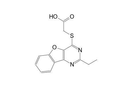 [(2-ethyl[1]benzofuro[3,2-d]pyrimidin-4-yl)sulfanyl]acetic acid