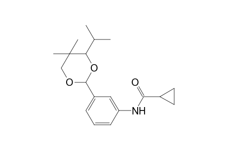 N-[3-(4-isopropyl-5,5-dimethyl-1,3-dioxan-2-yl)phenyl]cyclopropanecarboxamide