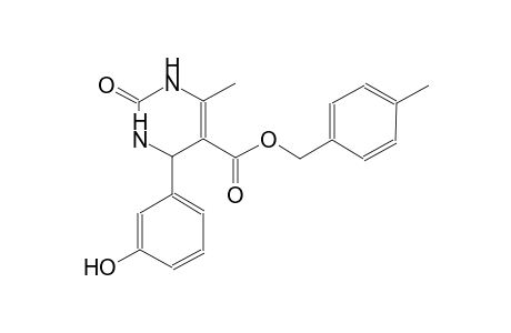 5-pyrimidinecarboxylic acid, 1,2,3,4-tetrahydro-4-(3-hydroxyphenyl)-6-methyl-2-oxo-, (4-methylphenyl)methyl ester