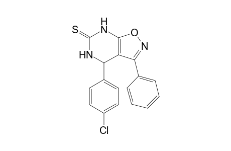 4-(4-chlorophenyl)-3-phenyl-4,5-dihydroisoxazolo[5,4-d]pyrimidine-6(7H)-thione