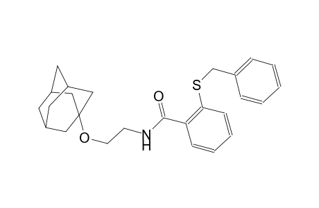 N-[2-(1-adamantyloxy)ethyl]-2-(benzylsulfanyl)benzamide