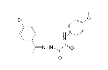 2-{2-[1-(4-bromophenyl)ethylidene]hydrazino}-N-(4-methoxyphenyl)-2-oxoacetamide