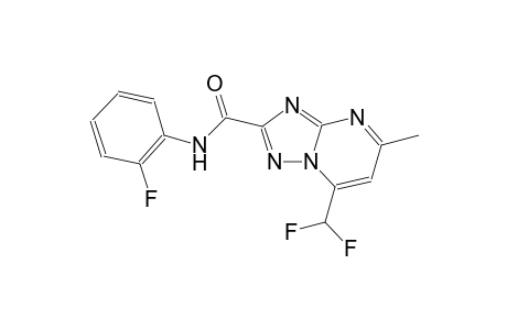 7-(difluoromethyl)-N-(2-fluorophenyl)-5-methyl[1,2,4]triazolo[1,5-a]pyrimidine-2-carboxamide