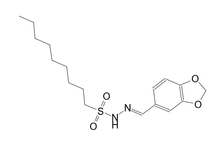 1-nonanesulfonic acid, 2-[(E)-1,3-benzodioxol-5-ylmethylidene]hydrazide