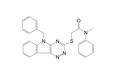 acetamide, N-methyl-N-phenyl-2-[[5-(phenylmethyl)-5H-[1,2,4]triazino[5,6-b]indol-3-yl]thio]-