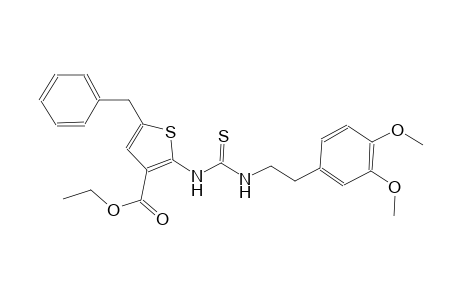 ethyl 5-benzyl-2-[({[2-(3,4-dimethoxyphenyl)ethyl]amino}carbothioyl)amino]-3-thiophenecarboxylate