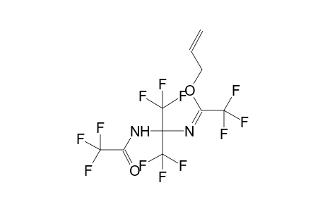 2-PERFLUROACETYLAMINO-2-(1-ALLYLOXYTRIFLUOROETHYLIDENEAMINO)HEXAFLUOROPROPANE