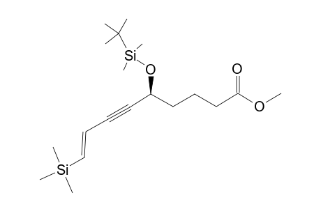 (E)-5-(tert-Butyl-dimethyl-silanyloxy)-9-trimethylsilanyl-non-8-en-6-ynoic acid methyl ester