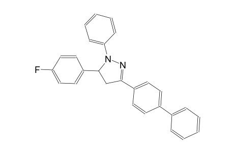 1H-pyrazole, 3-[1,1'-biphenyl]-4-yl-5-(4-fluorophenyl)-4,5-dihydro-1-phenyl-