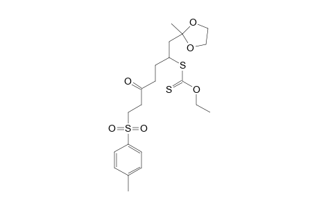 DITHIOCARBONIC-ACID-O-ETHYLESTER-S-[1-(2-METHYL-[1,3]-DIOXOLAN-2-YLMETHYL)-4-OXO-6-(TOLUENE-4-SULFONYL)-HEXYL]-ESTER