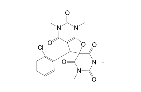 5-(2-Chlorophenyl)-1,1',3,3'-tetramethyl-1H,1'H-spiro-[furo[2,3-d]pyrimidine-6,5'-pyrimidine]-2,2',4,4',6'(3H,3'H,5H)-pentaone