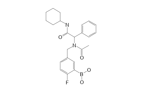 [5-[[N-[2-(CYCLOHEXYLAMINO)-2-OXO-1-PHENYLETHYL]-ACETAMIDO]-METHYL]-2-FLUOROPHENYL]-BORONIC-ACID