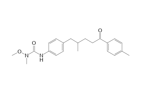 Urea, N-methoxy-N-methyl-N'-[4-[2-methyl-5-(4-methylphenyl)-5-oxopentyl]phenyl]-