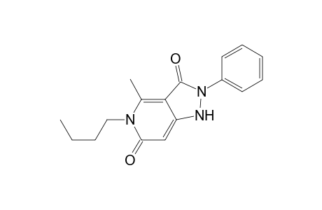 1H-Pyrazolo[4,3-c]pyridine-3,6(2H,5H)-dione, 5-butyl-4-methyl-2-phenyl-