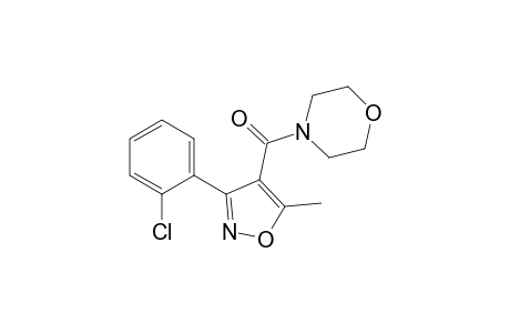 4-{[3-(o-chlorophenyl) -5-methyl-4-isoxazolyl] carbonyl}morpholine