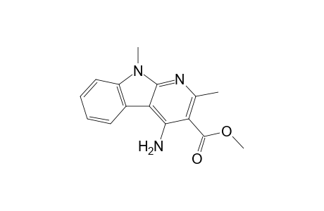 4-amino-2,9-dimethyl-3-pyrido[2,3-b]indolecarboxylic acid methyl ester