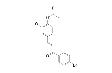 (E)-1-(4-BROMOPHENYL)-3-[4-(DIFLUOROMETHOXY)-3-HYDROXYPHENYL]-PROP-2-EN-1-ONE