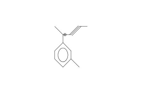 2-(3-Methyl-phenyl)-pent-3-yn-2-yl cation