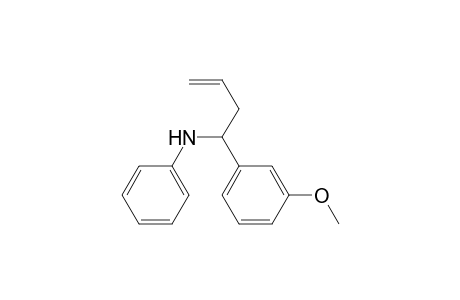 N-[1-(3-Methoxyphenyl)but-3-enyl]aniline