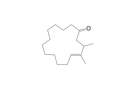 E-3,4-Dimethylcyclopentadec-4-enone