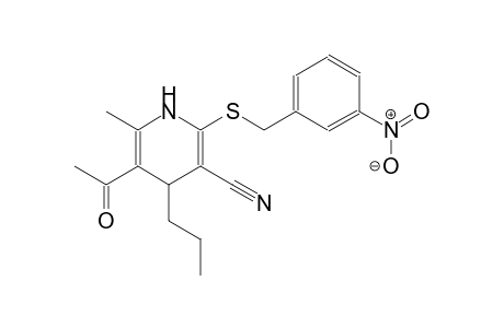 3-pyridinecarbonitrile, 5-acetyl-1,4-dihydro-6-methyl-2-[[(3-nitrophenyl)methyl]thio]-4-propyl-