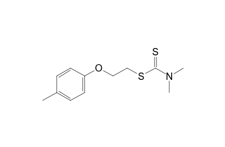 dimethyldithiocarbamic acid, 2-(p-tolyloxy)ethyl ester