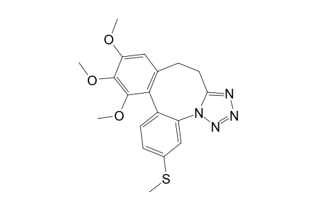 11,12,13-TRIMETHOXY-3-METHYLTHIO-8,9-DIHYDRO-DIBENZO-[B,D]-TETRAZOLO-[5,4-H]-AZOCINE
