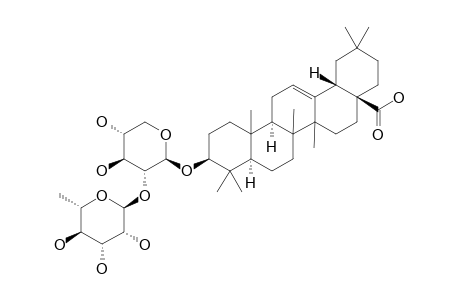 PROSAPOGENIN-AX-2;OLEANOLIC-ACID-3-O-ALPHA-L-RHAMNOPYRANOSYL-(1->2)-BETA-D-XYLOPYRANOSIDE