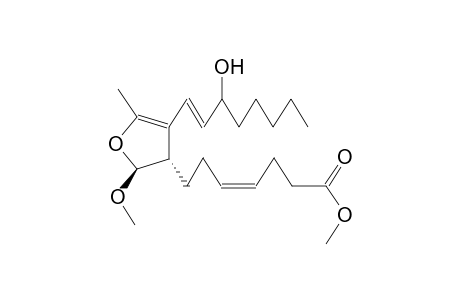 TRANS-(+/-)-2,3-DIHYDRO-2-METHOXY-3-(6-METHOXYCARBONYLHEX-3Z-ENYL)-4-(3(RS)-HYDROXYOCT-1E-ENYL)-5-METHYLFURAN