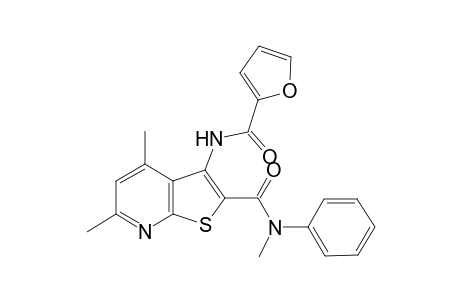 3-C-furan-2-2-N,4,6-trimethyl-2-N-phenylthieno[2,3-b]pyridine-2,3-diamido