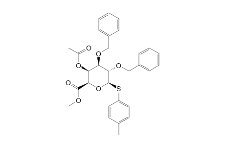 METHYL-(PARA-TOLYL-4-O-ACETYL-2,3-DI-O-BENZYL-1-THIO-BETA-D-GALACTOPYRANOSIDE)-URONATE