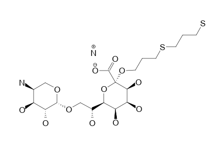 AMMONIUM-4-AMINO-4-DEOXY-BETA-L-ARABINOPYRANOSYL-(1->8)-[3-(3-MERCAPTOPROPYLTHIO)-PROPYL-D-GLYCERO-ALPHA-D-TALO-OCT-2-ULOPYRANOSIDE]-ONATE
