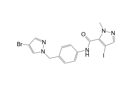 N-{4-[(4-bromo-1H-pyrazol-1-yl)methyl]phenyl}-4-iodo-1-methyl-1H-pyrazole-5-carboxamide