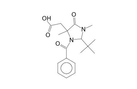 4-Imidazolidineacetic acid, 3-benzoyl-2-(1,1-dimethylethyl)-1,4-dimethyl-5-oxo-, (2s-cis)-