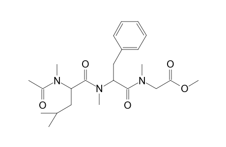 N-Acetyl-(N,0-permethyl)-leucyl-phenylalanyl-glycine