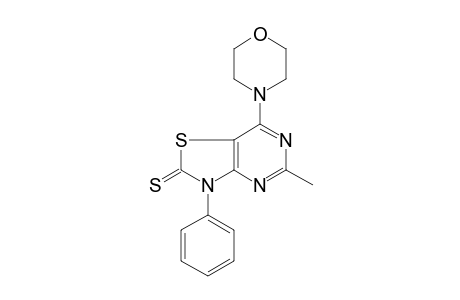 5-Methyl-7-(4-morpholinyl)-3-phenyl-2-thiazolo[4,5-d]pyrimidinethione