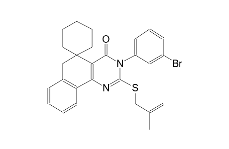 3-(3-bromophenyl)-2-((2-methylallyl)thio)-3H-spiro[benzo[h]quinazoline-5,1'-cyclohexan]-4(6H)-one