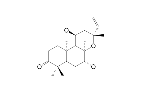 ENT-7-BETA,11-ALPHA-DIHYDROXY-3-OXO-13-EPI-MANOYL-OXIDE