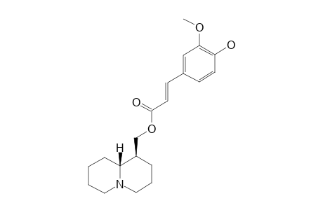 (+)-(-4'-HYDROXY-3'-METHOXY-CINNAMOYL)-EPILUPININE