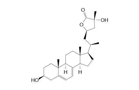 (23R,25R)-Cholesta-5,7-diene-3.beta.,25-diol-26,23-lactone