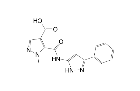 1H-pyrazole-4-carboxylic acid, 1-methyl-5-[[(3-phenyl-1H-pyrazol-5-yl)amino]carbonyl]-