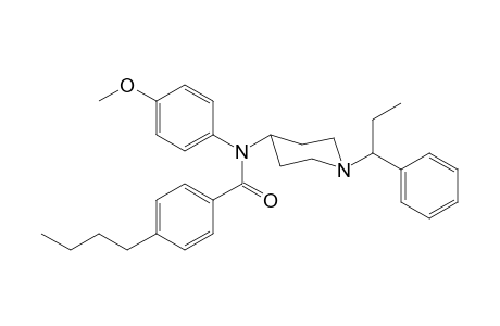 N-4-Methoxyphenyl-N-[1-(1-phenylpropyl)piperidin-4-yl]-4-butylbenzamide