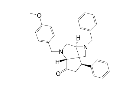 (-)-(1R,4R,5S)-6-Benzyl-8-(4-methoxybenzyl)-4-phenyl-6,8-diazabicyclo[3.2.2]nonan-2-one