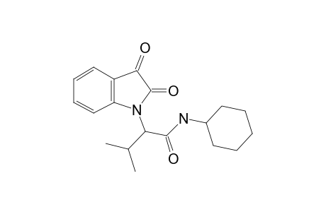 N-Cyclohexyl-2-(2,3-dioxoindolin-1-yl)-3-methylbutanamide