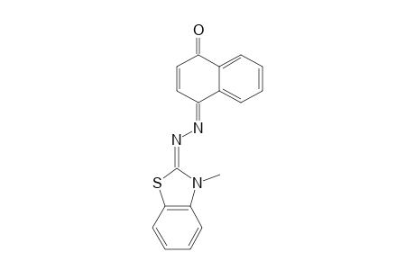 (E)-4-((E)-(3-methylbenzo[d]thiazol-2(3H)-ylidene)hydrazono)naphthalen-1(4H)-one