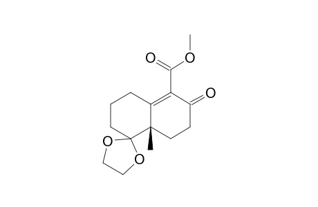 Methyl (4aS*)-4a-methyl-2,5-dioxo-3,4,4a,6,7,8-hexahydronaphthalenecarboxylate 5-ethyleneacetal